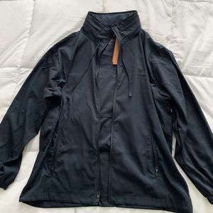 Girlfriend Collective Navy Peregrine Windbreaker